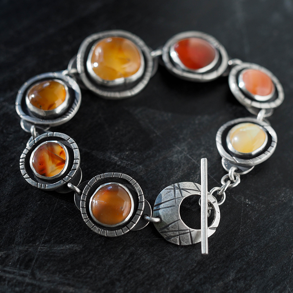 agate link bracelet