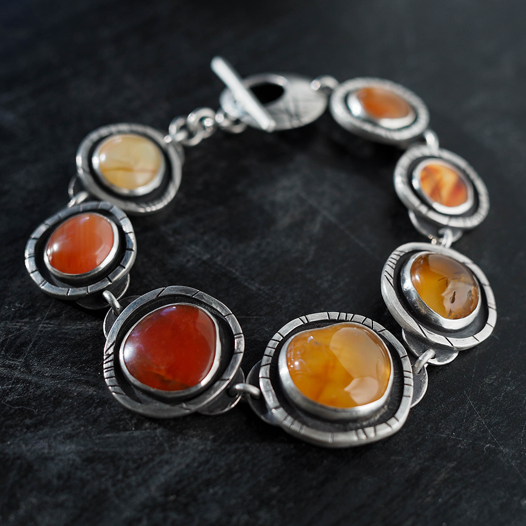 agate link bracelet