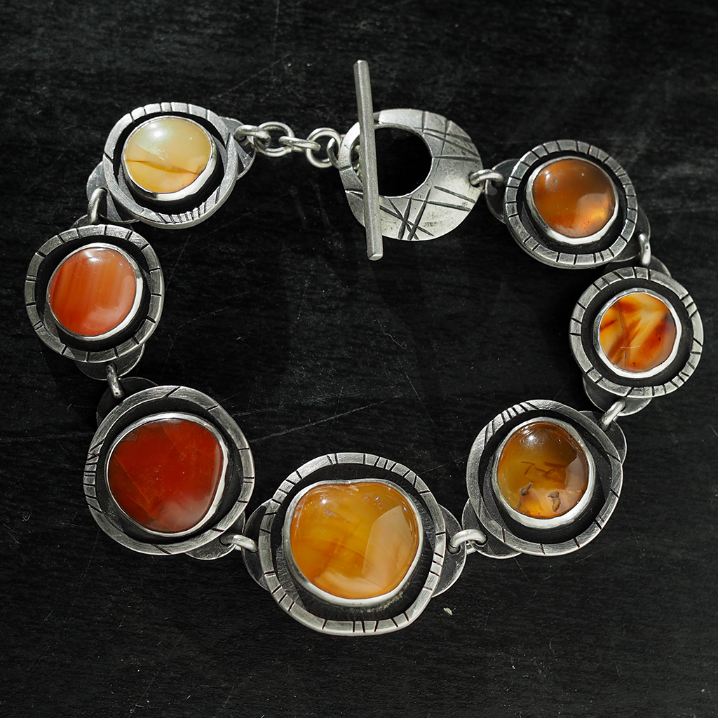 agate link bracelet