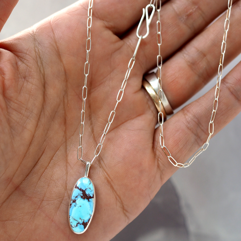 lavender turquoise necklace