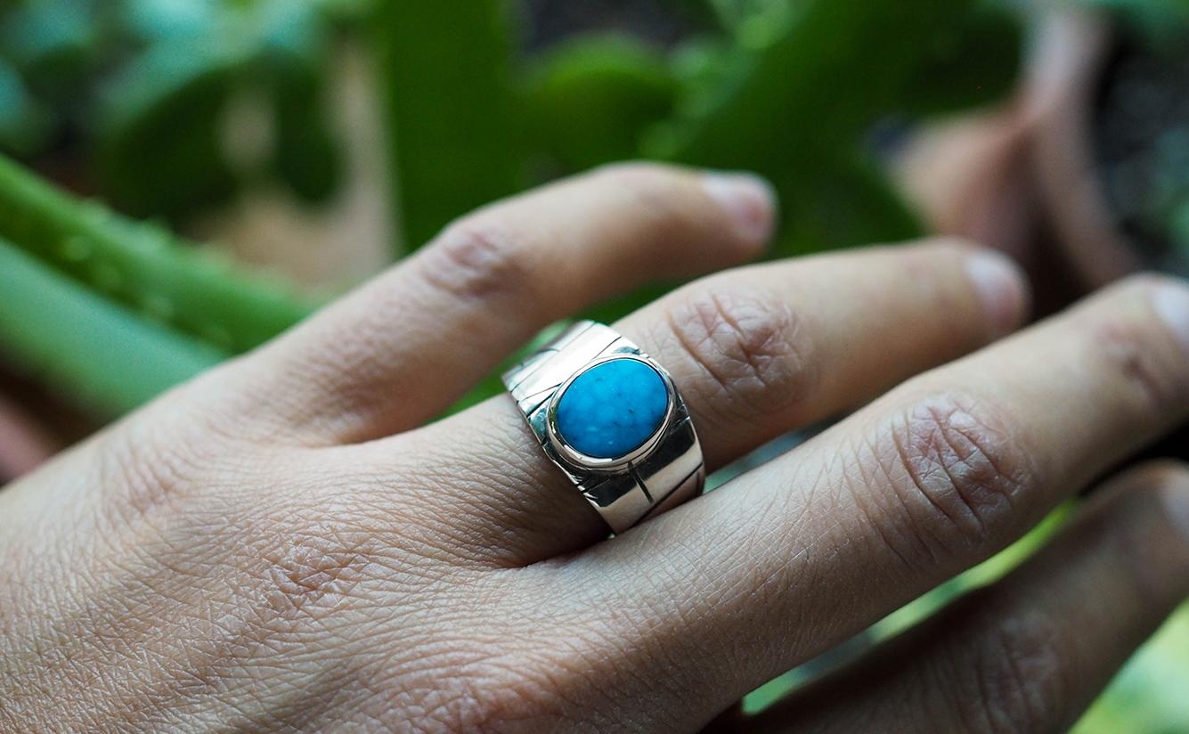 ithaca peak turquoise ring | sz 7