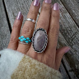 pnw purple stone ring | sz 9